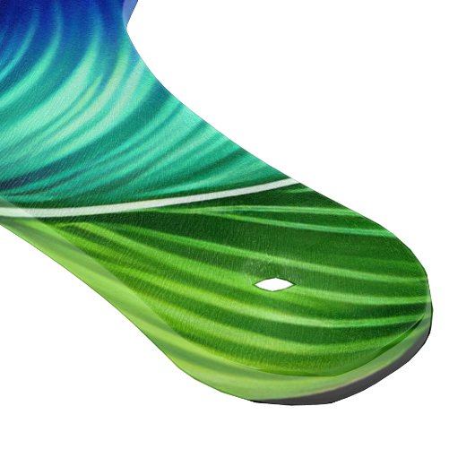 Planche À Découper Abstrait bleu vert feuille (Coin)