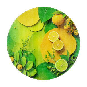 Planche À Découper Abstrait citron citron citron citron citron et l'a