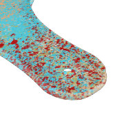 Planche À Découper Abstrait en bleu aqua, rouge et jaune (Coin)
