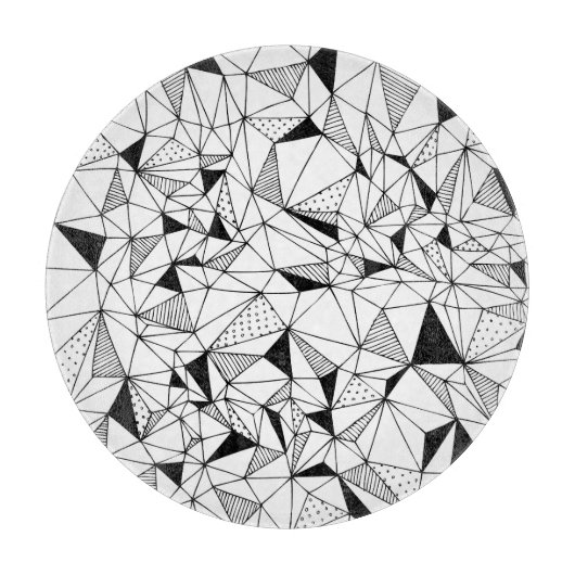 Planche À Découper Abstrait géométrique : Polygonal Arrière - plan Ar (Devant)