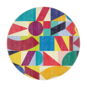 Planche À Découper Abstrait géométrique : Vintage Motif sans fil.