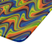 Planche À Découper Abstrait Multicolore Ondulé (Coin)