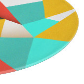 Planche À Découper Abstrait rétro : Mélange coloré. (Coin)