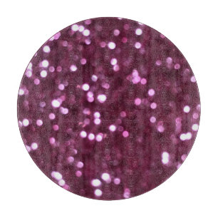 Planche À Découper Abstrait rose, lumières déconcentrées bokeh.