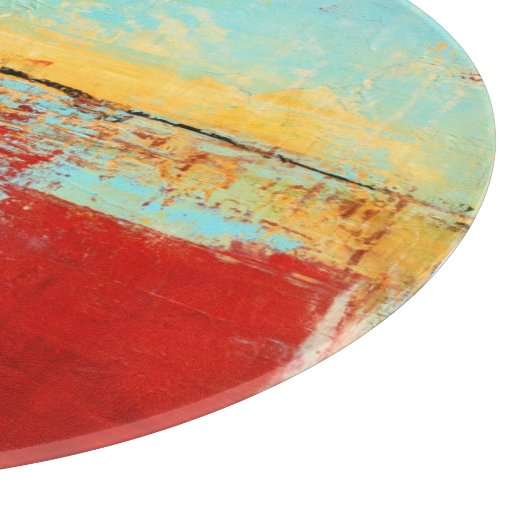 Planche À Découper Abstrait rouge de l'Alaska (Coin)