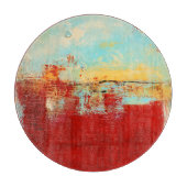 Planche À Découper Abstrait rouge de l'Alaska (Devant)