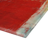 Planche À Découper Abstrait rouge de l'Alaska (Coin)