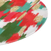 Planche À Découper Abstrait rouge et vert (Coin)