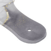 Planche À Découper Abstrait tourbillon en marbre noir et or (Coin)