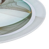 Planche À Découper Abstrait Turquoise Brown Gold Elegance (Coin)