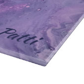 Planche À Découper Abstrait violet Personnaliser le verre (Coin)