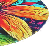 Planche À Découper Abstraite flambée florale (Coin)