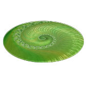 Planche À Découper Abstraite spirale verte fractale (Coin)