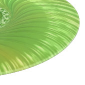 Planche À Découper Abstraite spirale verte fractale (Coin)