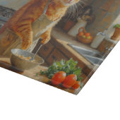 Planche À Découper Abyssinian Cat Cooking in Kitchen (Coin)
