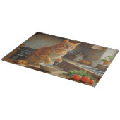 Planche À Découper Abyssinian Cat Cooking in Kitchen (Coin)