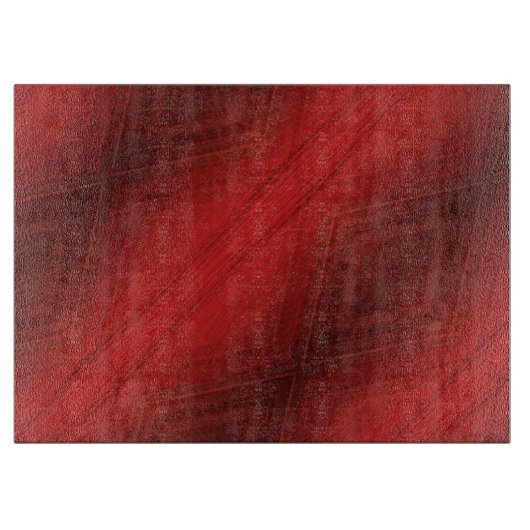 Planche À Découper Acceptation | Motif de Boho Eclectique Rouge (Devant)