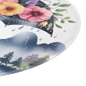 Planche À Découper Accessoire de cuisine stylé et durable Floral (Coin)