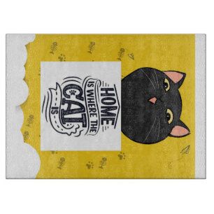 Planche À Découper Accueil C'Est Là Que Se Trouve Le Chat   Le meille