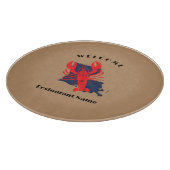 Planche À Découper Accueil moderne écrevisse rouge Louisiane nom pers (Coin)