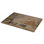Planche À Découper Accueil Pour Le Jardin De Coupe De Verre Vacances (Coin)