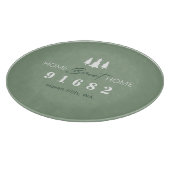 Planche À Découper Accueil Sweet Home Code zip personnalisé (Coin)