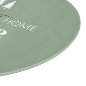 Planche À Découper Accueil Sweet Home Code zip personnalisé (Coin)