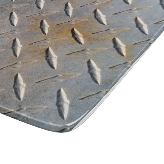 Planche À Découper Acier en tôle diamant rouillé (Coin)