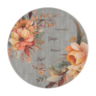 Planche À Découper Action de grâce florale bénie Grategul