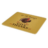 Planche À Découper Action de grâces de dinde pour toutes choses (Coin)