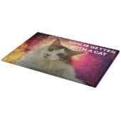 Planche À Découper Adorable Cute Calico Chat (Coin)