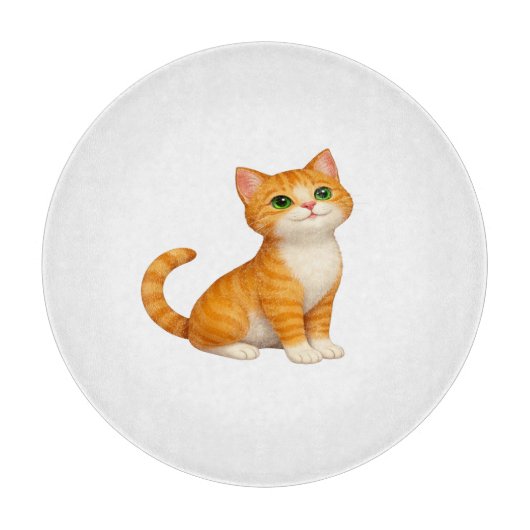 Planche À Découper Adorable Ginger Kitten Throw Pillow (Devant)