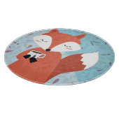 Planche À Découper Adorable Lady Fox Leaf Arrière - plan (Coin)