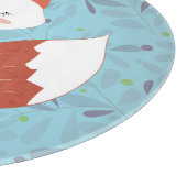 Planche À Découper Adorable Lady Fox Leaf Arrière - plan (Coin)