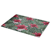 Planche À Découper Adorable Palm Tropical Hawaiian Hibiskus (Coin)