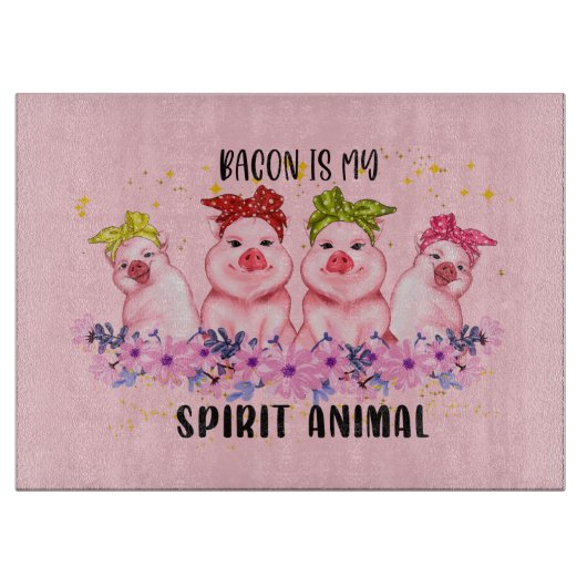 Planche À Découper adorateurs de lard de cochon (Devant)