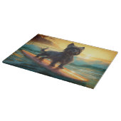 Planche À Découper Affenpinscher Beach Surf Peinture (Coin)