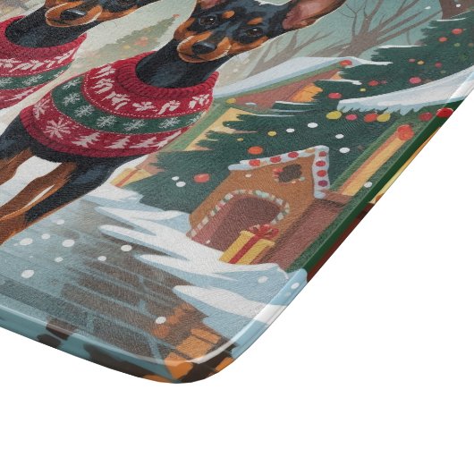 Planche À Découper Affenpinscher Dogs Christmas Snow Holiday (Coin)