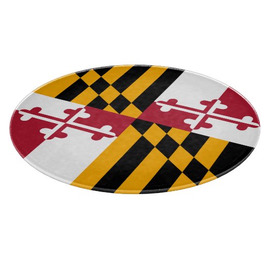Planche À Découper Affichage élégant de drapeau d'état du Maryland (Coin)