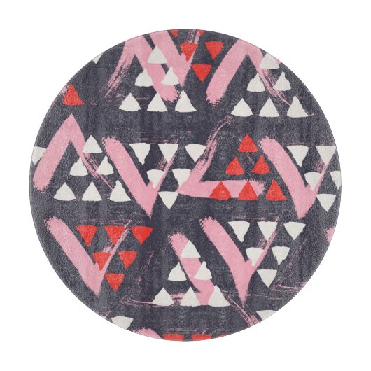 Planche À Découper Affichage Motif Artistique à main (Devant)