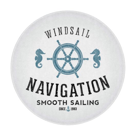 Planche À Découper Affiche de navigation de Windsail (Devant)