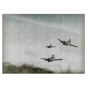 Planche À Découper Affiche des avions de la Seconde Guerre mondiale