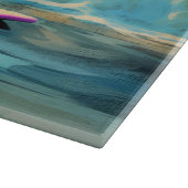 Planche À Découper Afghan Hound Beach Surf Peinture (Coin)