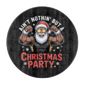 Planche À Découper African American Santa Claus Christmas Pajama (Devant)