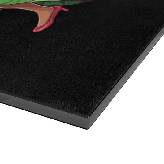 Planche À Découper African Père Noël Mme Claus Dansant Noël américain (Coin)