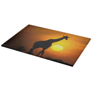 Planche À Découper Afrique, Kenya, Masai Mara. Girafe (Giraffa