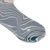 Planche À Découper Agate Abstrait Baby Blue Marble Swirl (Coin)