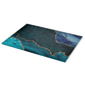 Planche À Découper Agate Lux Paon & Or (Coin)