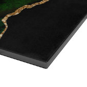 Planche À Découper Agate Marbre Vert et Or (Coin)