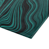 Planche À Découper Agate Wavy Black & Emerald (Coin)